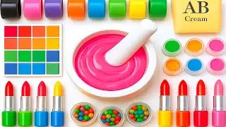 Satisfying Video DIY Making Slime Mixing Toothpaste Eyeshadow Makeup Cosmetics ASMR Slime Relax