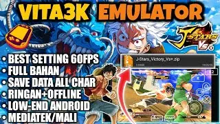 30+FPS⚡ LANCAR BANGET | VITA3K EMULATOR  ANTUTU | J-STARS VICTORY VS+ DI ANDROID LOW-END | VITA3K