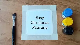 Easy Christmas painting for beginners | Christmas card | Christmas drawing | poster colour painting