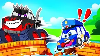 Monster-truck Police & Mommy, Mommy Give me Yummy Songs! - RoboSquad Nursery Rhymes & Kids Songs