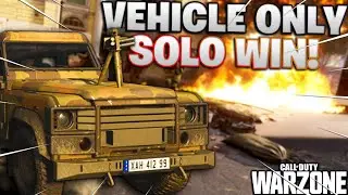 A WARZONE SOLO WIN WHERE ALL KILLS CAME FROM VEHICLES! (Challenge) | Modern Warfare