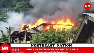 Massive Fire Seethed Out at a House in Kiphire Town's Rest House Ward