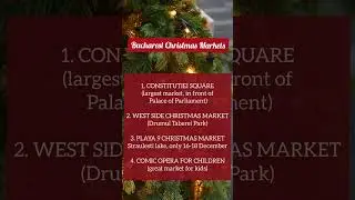 All the Christmas markets in Bucharest, Romania 2022