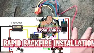 installation rapid backfire for CT 100 bajah. wiring diagram.#amazing #rapidbackfire