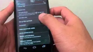 Google Nexus 4: How to Enable/Disable Unkown Sources