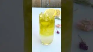 Refreshing Green Tea Lemon Soda | Easy Summer Mocktail Recipe 🍋🧊🍹