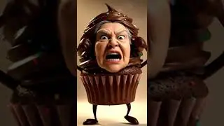 Fui comer meu cupcake e ele me deu um serm&atilde;o Voc&ecirc; comeria? #shorts #cupcake #anima&ccedil;&atilde;o #ai #engra&ccedil;ado