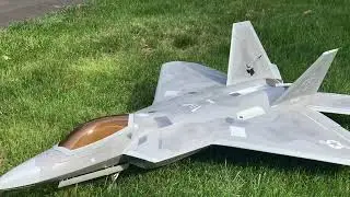 90mm Freewing F-22 grass-ops!