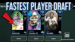 FASTEST PLAYER DRAFT!! MADDEN MOBILE DRAFT CHAMPS!