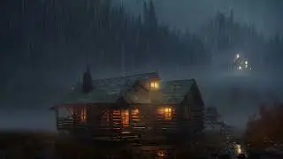 ​The Cursed Woods: Rainy Night Ambience | Dark Forest Cabin