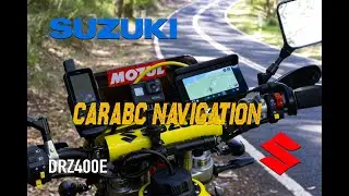 CARabc Motorcycle Android Apple Carplay GPS Navigation Unit Unboxing, Installation on Suzuki DRZ400E