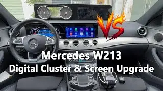Mercedes W213 Instrument Cluster & Radio Upgrade Dual 12.3 Inch