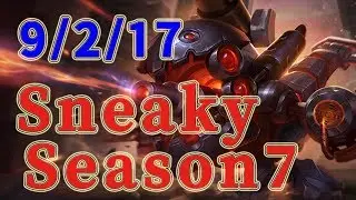 C9 Sneaky Kog'Maw ADC vs Tristana Patch 7.16