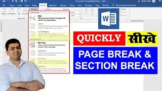 Mastering MS Word : Page Breaks Vs. Section Break For Ultimate Page Setup