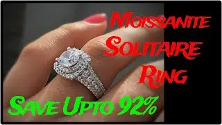 Trendy Moissanite Diamond Solitaire Ring || Save Upto 92%