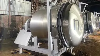 Drum dryer for herbal extraction plant by Mecha Engineering 
