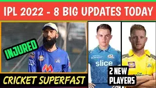 Cricket Superfast Ep 07 - 8 Big updates of Ipl 2022 on 26 April (Moeen Ali , R Dhawan and Playoffs)