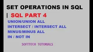 structure query language set operators | SQL Set Operators | SQL PART 4