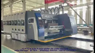 China auto carton box machine I HUAYU-A Series carton box auto printer slotter stacker