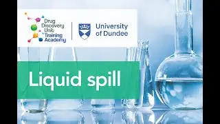 How to safely clean up a liquid chemical spill in a fume hood