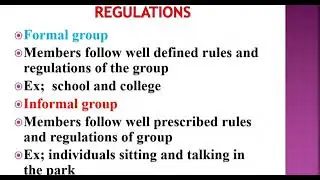 Difference between formal and informal groups