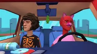 Hallmark Bigfoot Misbehaves on the road trip and gets grounded