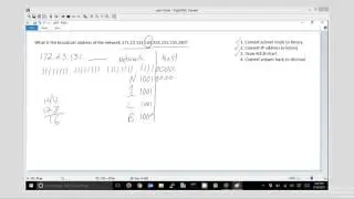 IPv4 Subnetting - Finding the broadcast address of a network