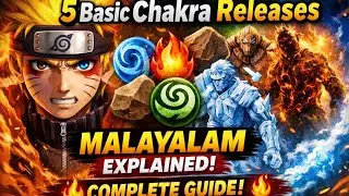 5 Elemental Chakra Releases in Naruto 🔥 | Malayalam Explanation | Anime BLAH