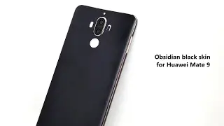 Obsidian black skin for Huawei Mate 9 - made by DAQIN mobile case machine