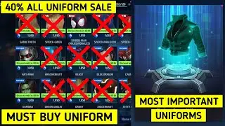 TOP Must Buy Uniforms 40% All Uniform Sale | Marvel Future Fight - MFF HINDI INDIA