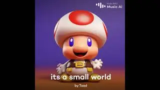 Toad Sings Disney Parks It's a Small World Original/Current Finale theme (12/22/2023) Music AI app
