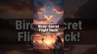 Birds triangle mein kyun udte hain? 🤔Ye sirf formation nahi, ek MASTER SCIENCE HACK hai! 🧠🕊️