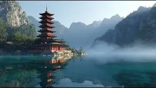 The Reflections of Celestial Lake | Relaxing Fantasy 4K Sleep Music