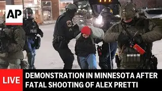 LIVE: Demonstration in Minnesota after fatal shooting of ICU nurse Alex Pretti