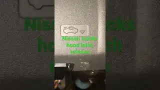Расположение рычага открывания защелки капота Nissan Trucks
