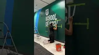 TSSW Second Floor Branding Mural. #mural #doworkthatmatters #tulane #socialwork