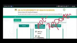 AP PARAMEDICAL 2025 || Not Reported list release | Dr NTR University 