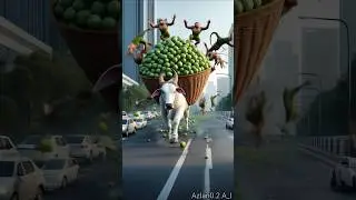 How the monkeys🐒 troubled the 🐄cow #shorts #cow #monkey #ytshorts