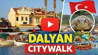 🇹🇷 Dalyan Center full 4k Citywalk @TravelwithHugoF #dalyan #muğla #turkey