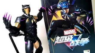 ZD Toys Black Panther, Marvel Gamerverse, Marvel Super War, 1/10 scale. Unboxing and review