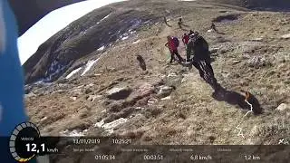 MTB: bike crash, Monte Grappa, sentiero 97