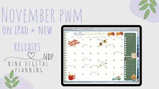 Digital PWM November on iPad and goodnotes + new releases!