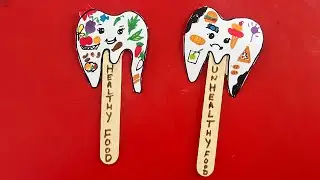 DIY Healthy & Unhealthy Food Craft for Kids | Fun School Project Idea | Nutrition week activities