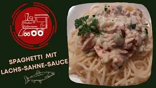 🦈 Spaghetti mit Lachs-Sahne-Sauce ... sooo einfach ... sooo gut ... Thermomix® TM6,TM5, TM31