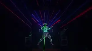 The Laser Assassin 🥷 #shorts #lasershow