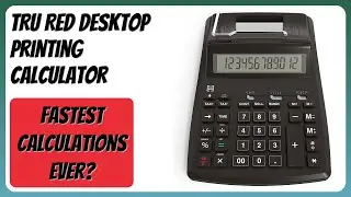 REVIEW (2026): TRU RED Desktop Printing Calculator. Features