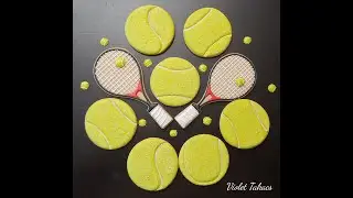 How to Texture a Tennis Ball cookie demo