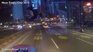 Tamsui River Crossing by Bus in New Taipei City | TAIWAN | 淡水河