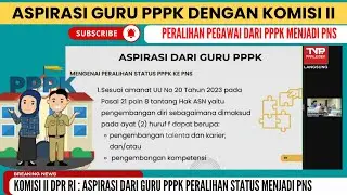 🔴Rapat Bersama DPR RI Terkait Pengangkatan PPPK Jadi PNS 2025