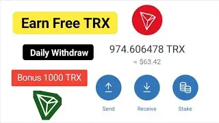 Bonus 1000 TRX Free Mining trxgo || Instant Withdraw TRX || new mining site 2022